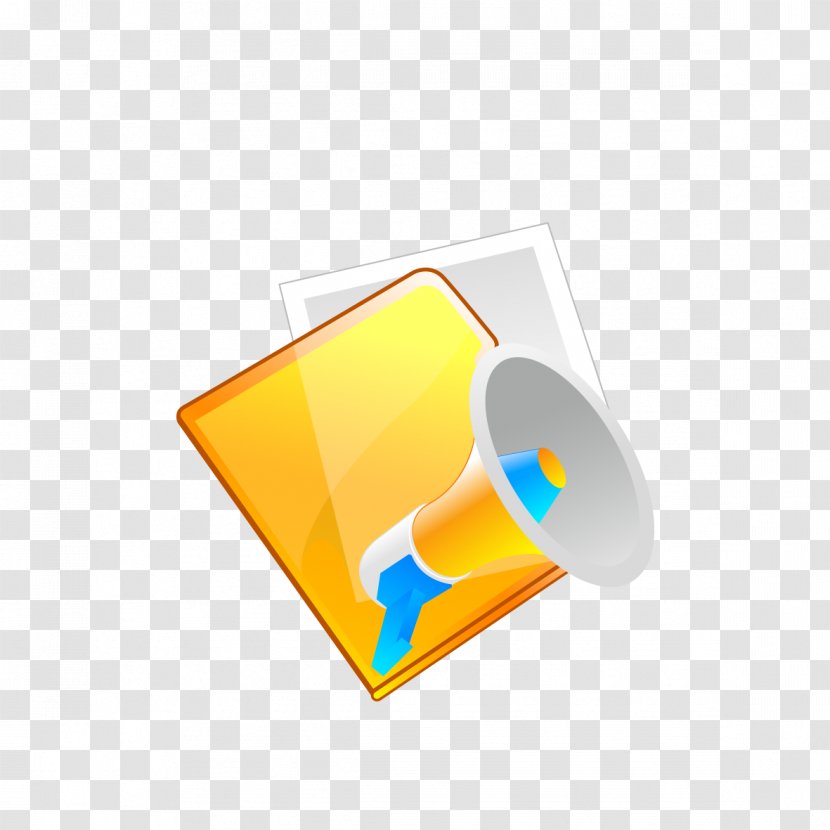 Download - Loudspeaker - Horn Folder Graphic Transparent PNG