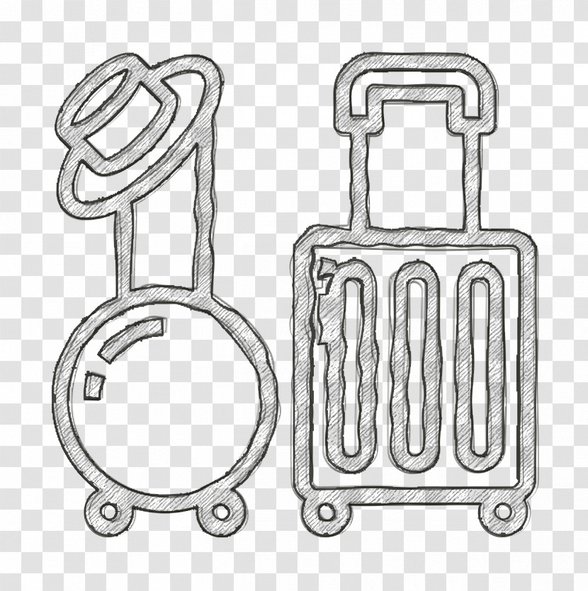 Hotel Icon Luggage Icon Transparent PNG