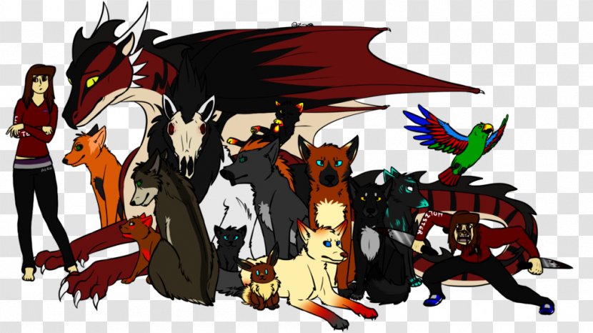 Illustration Horse Cartoon Fiction Demon - Character Group Photo Transparent PNG