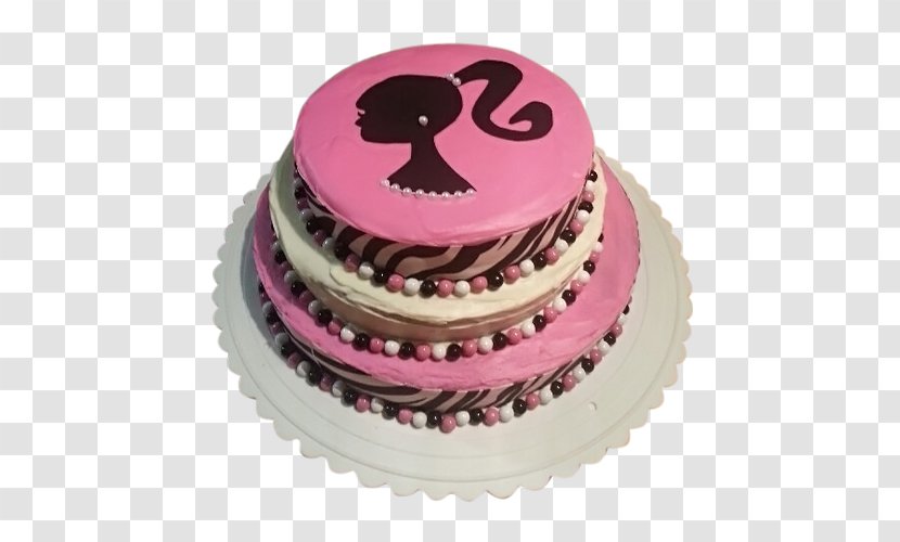 Birthday Cake Torte Frosting & Icing Decorating - PINK CAKE Transparent PNG