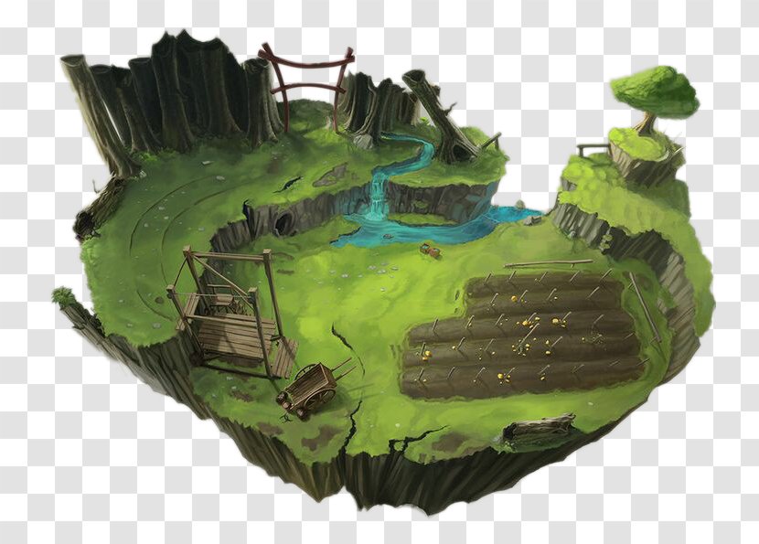 Map Concept Art Game - Green Home Transparent PNG
