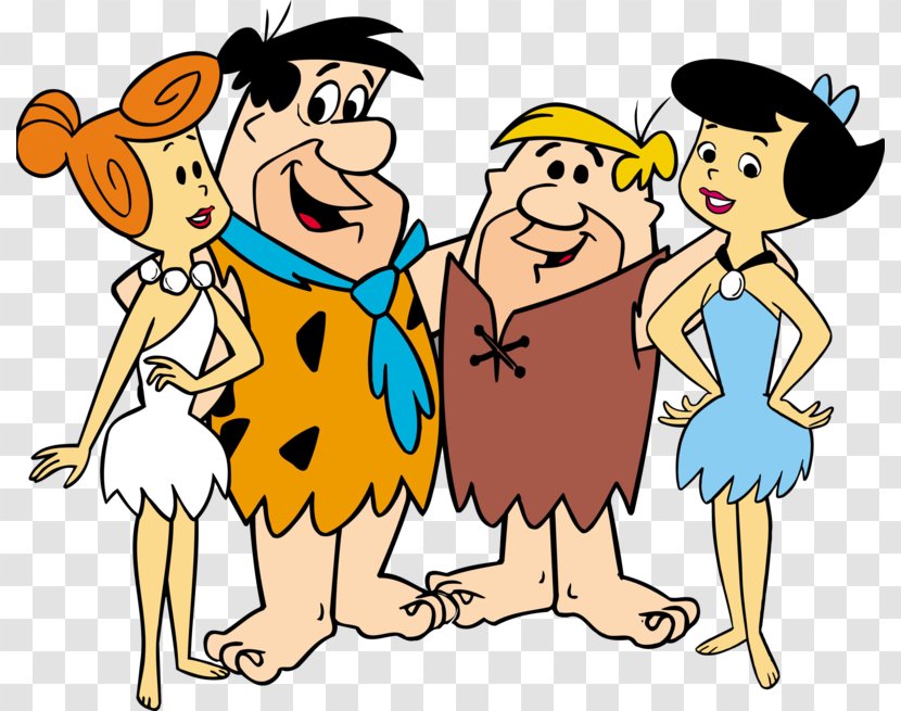 Fred Flintstone Pebbles Flinstone Barney Rubble Betty Bamm-Bamm - Heart - Cartoon Transparent PNG