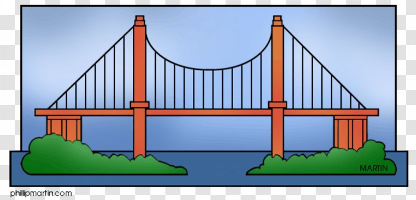 Golden Gate Bridge Truss Clip Art - Architectural Engineering Transparent PNG