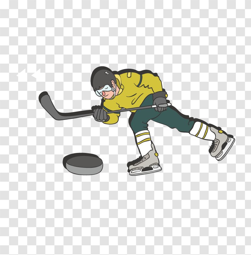 Ice Hockey At The Olympic Games Ball Game - Vector Transparent PNG