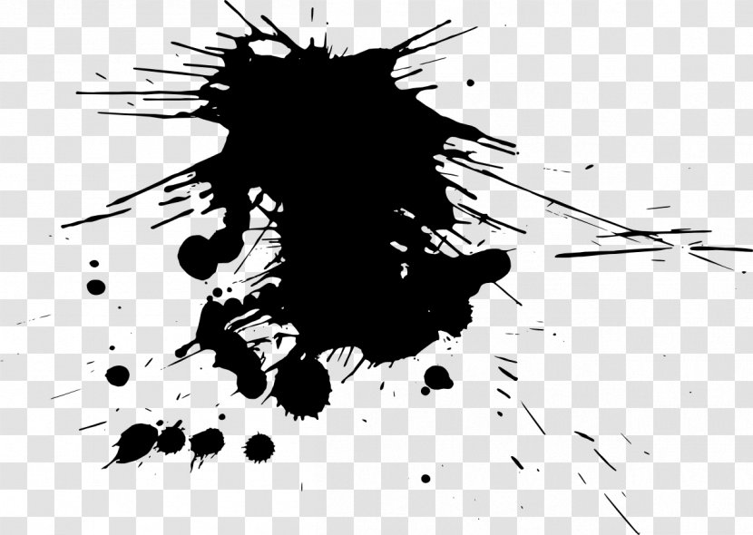 Watercolor Painting Oil Paint Black And White - Bullet Holes Transparent PNG