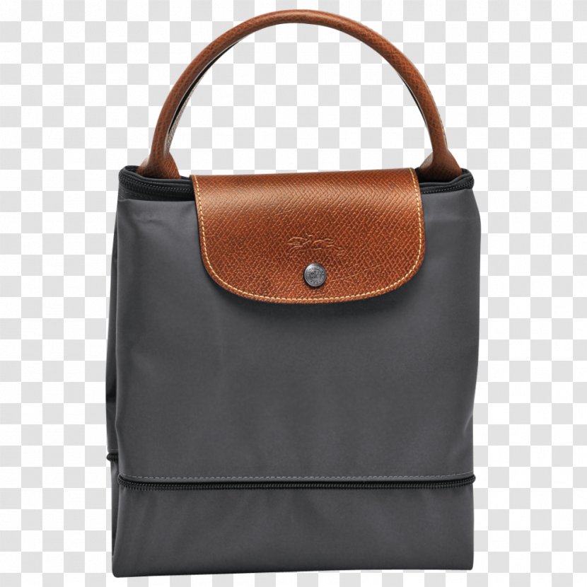 Tote Bag Leather Longchamp Pliage Transparent PNG