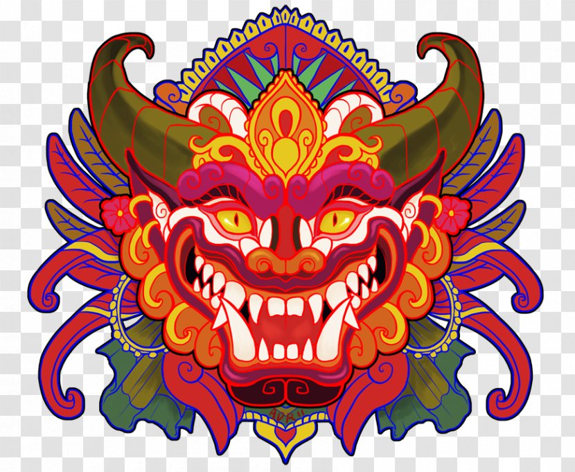 Balinese People Barong Rangda Mask Transparent PNG