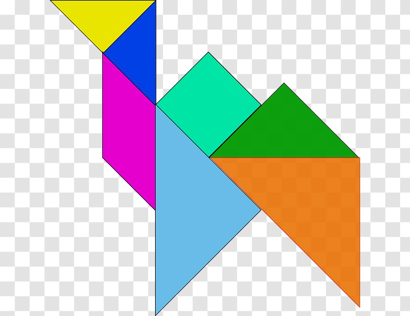 Tangram Puzzle Clip Art - Pattern - Color Origami Transparent PNG