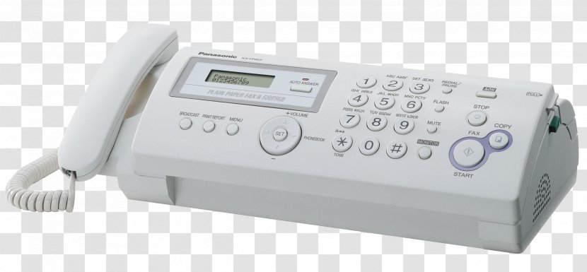 Panasonic KX-FP205 Fax Photocopier Telephone - Business Transparent PNG