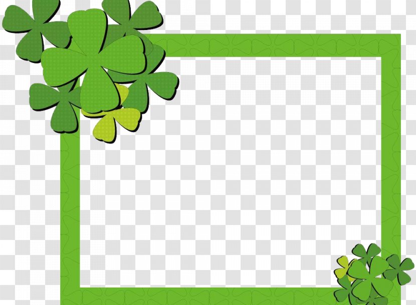 Four-leaf Clover - Plant - Border Transparent PNG