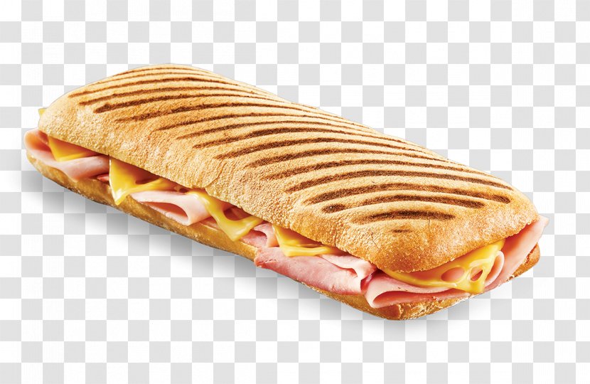 Panini Ham And Cheese Sandwich Omelette - Chicken Meat Transparent PNG