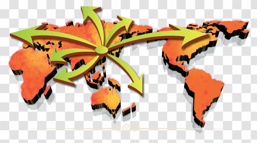 China Mergers And Acquisitions Investor Go Out Policy Public Company - Orange - Three-dimensional Map Of The World Transparent PNG
