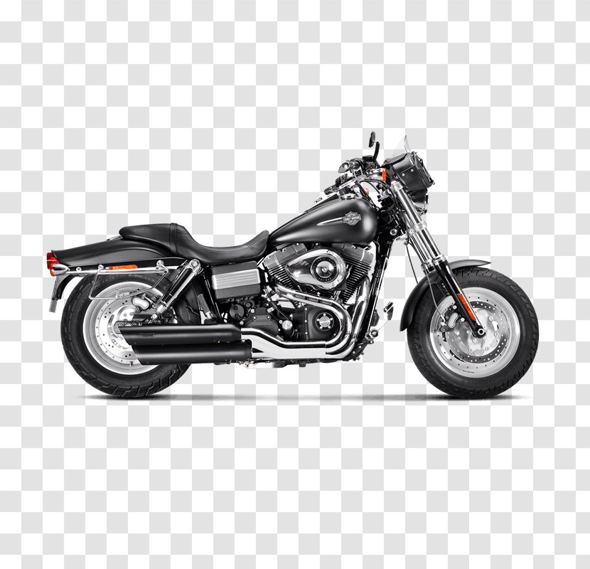 Harley-Davidson Super Glide Motorcycle Dyna Softail - Exhaust System Transparent PNG