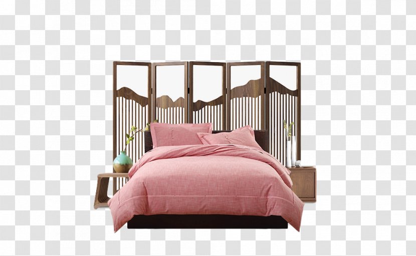 Responsive Web Design Bed Frame PrestaShop Furniture - Interior Services - Bedding Combination Transparent PNG