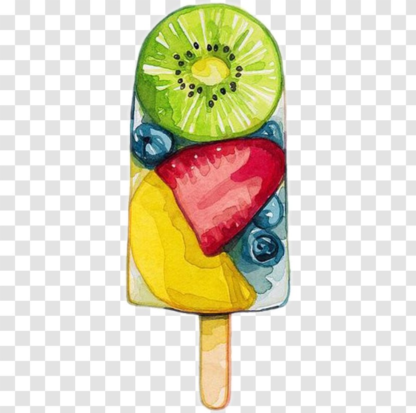 Ice Cream Pop Watercolor Painting Food Transparent PNG