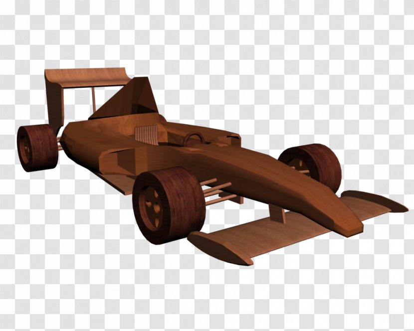 Formula One Car Toy Wood Folk Art Transparent PNG