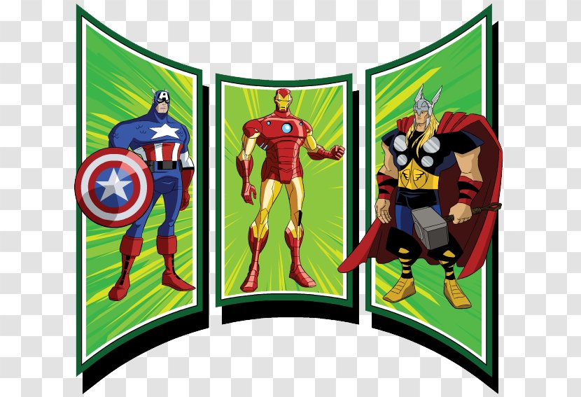 Iron Man Captain America Thor Hulk Black Widow - Art - Avengers Cliparts Transparent PNG