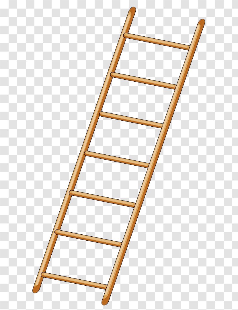 Ladder Royalty-free Drawing Clip Art - Photography - Yellow Wooden Transparent PNG