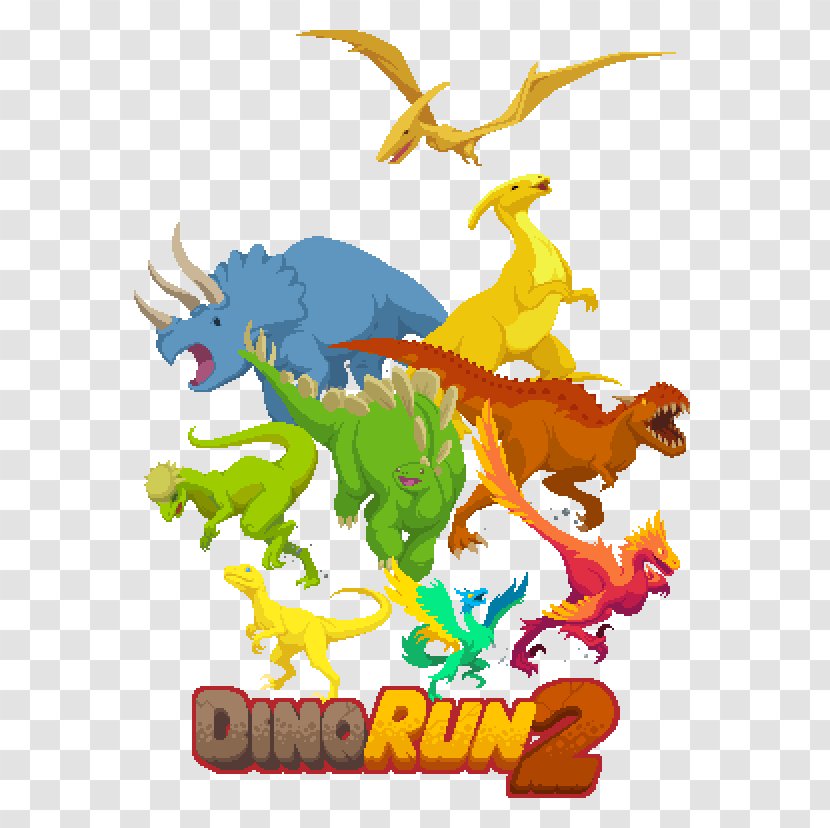 Dino Run DX Dinosaur PixelJAM Games - Video Game Transparent PNG