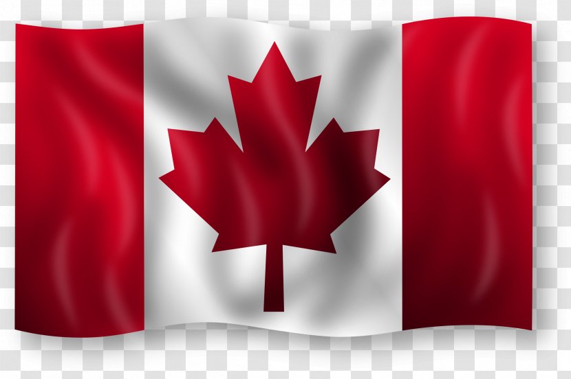 Flag Of Canada Maple Leaf Pixabay - Map - Picture Transparent PNG