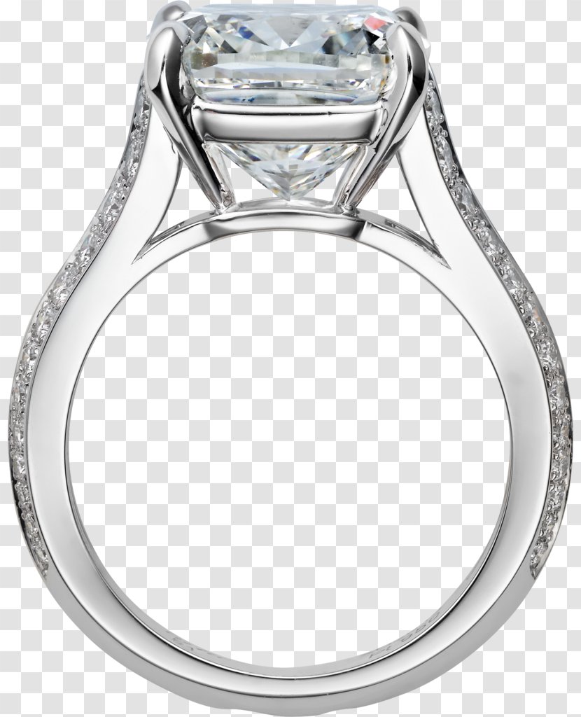 Ring Diamond Jewellery Brilliant Carat - Cut - Platinum Transparent PNG
