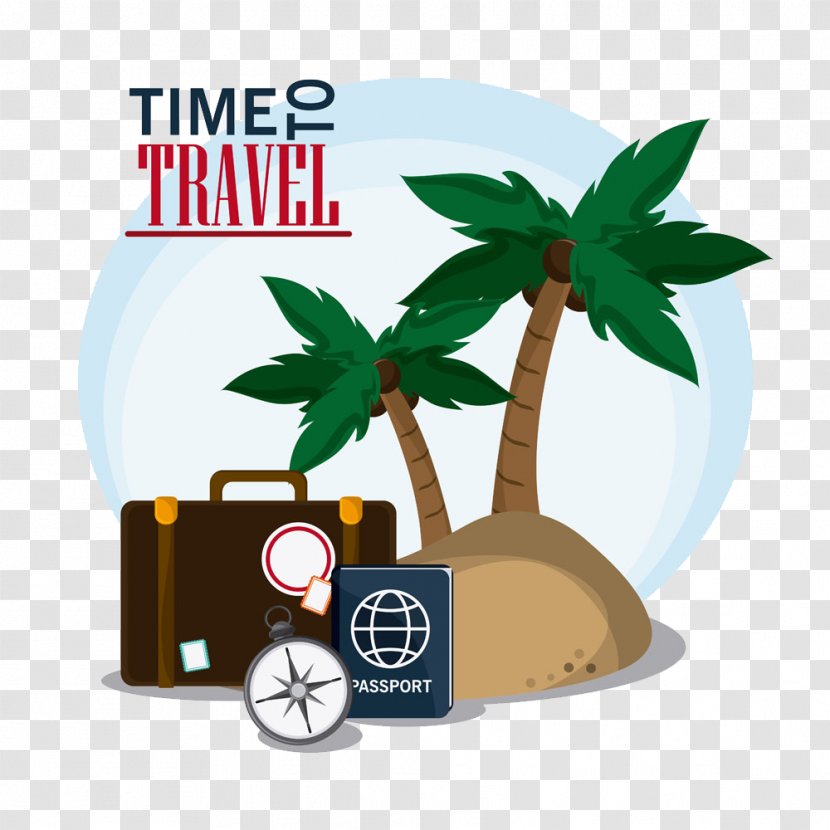 Euclidean Vector Drawing Illustration - Vecteur - Island Travel Material Transparent PNG