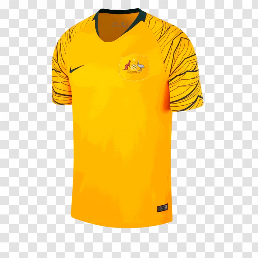 2018 World Cup Australia National Football Team Stadium Jersey Nike - Orange Transparent PNG