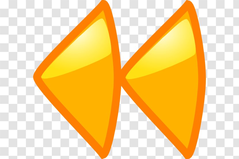 Arrow Symbol - Orange - Left Transparent PNG