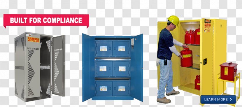 Chemical Storage Cabinetry Dangerous Goods Flammable Liquid Safety - Shelving - Cabinets Transparent PNG