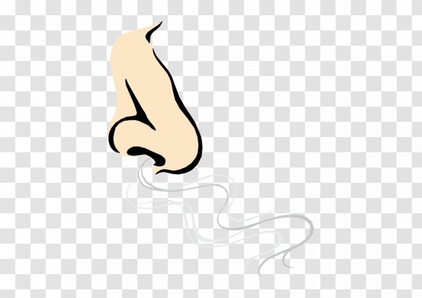 Text Thumb Cartoon Illustration - Nose Breath Transparent PNG