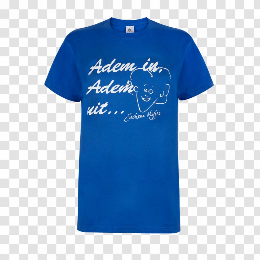 Printed T-shirt 2016 Cologne Marathon 2017 Clothing - Blue Transparent PNG