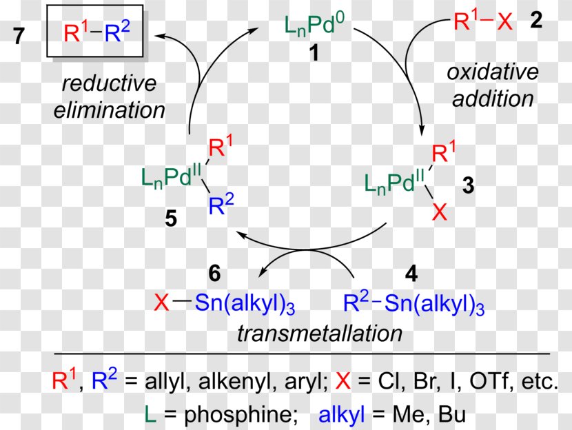 Stille Reaction Catalysis Catalytic Cycle Coupling Chemical - Parallel Transparent PNG