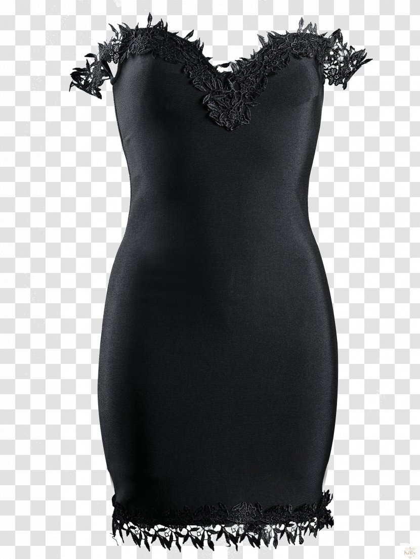 Little Black Dress Skirt Evening Gown Train - Flower Transparent PNG