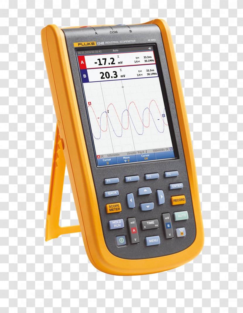 Oscilloscope Fluke Corporation Electronic Test Equipment Multimeter Electronics - Electrical Engineering Transparent PNG