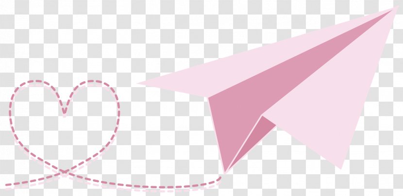 Product Line Heart Angle Pink M - Flower - Aereo Da Sotto Transparent PNG