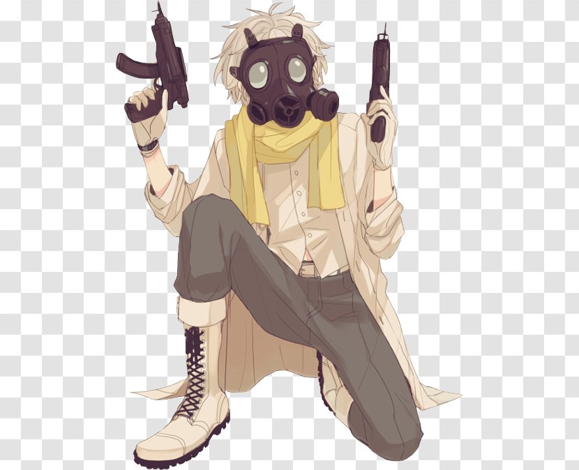Dramatical Murder Cosplay Gas Mask - Watercolor Transparent PNG