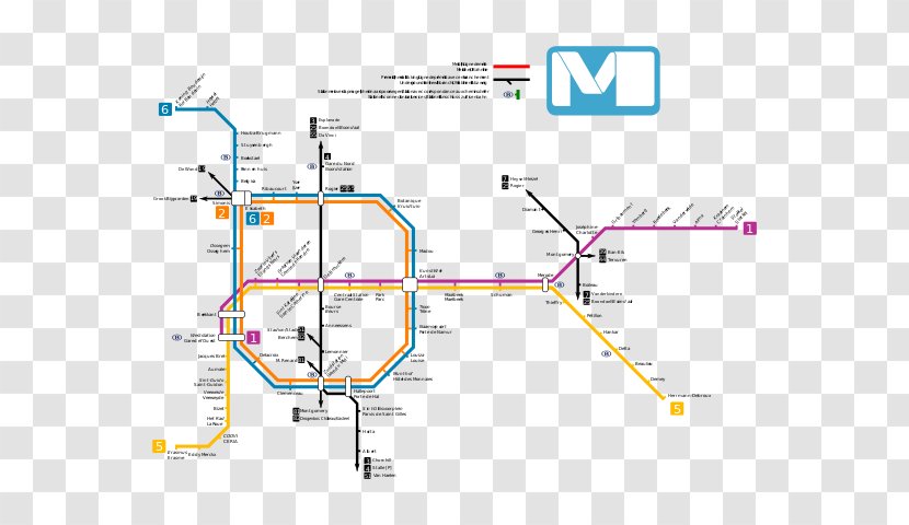 Brussels Metro Rapid Transit City Of World Map - Parallel Transparent PNG