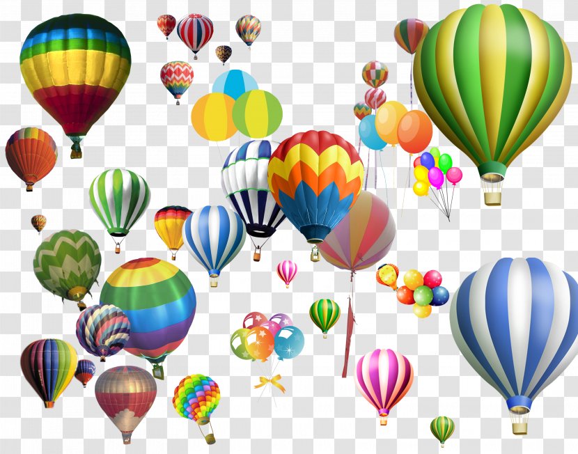 Hot Air Ballooning - Colorful Balloon Transparent PNG