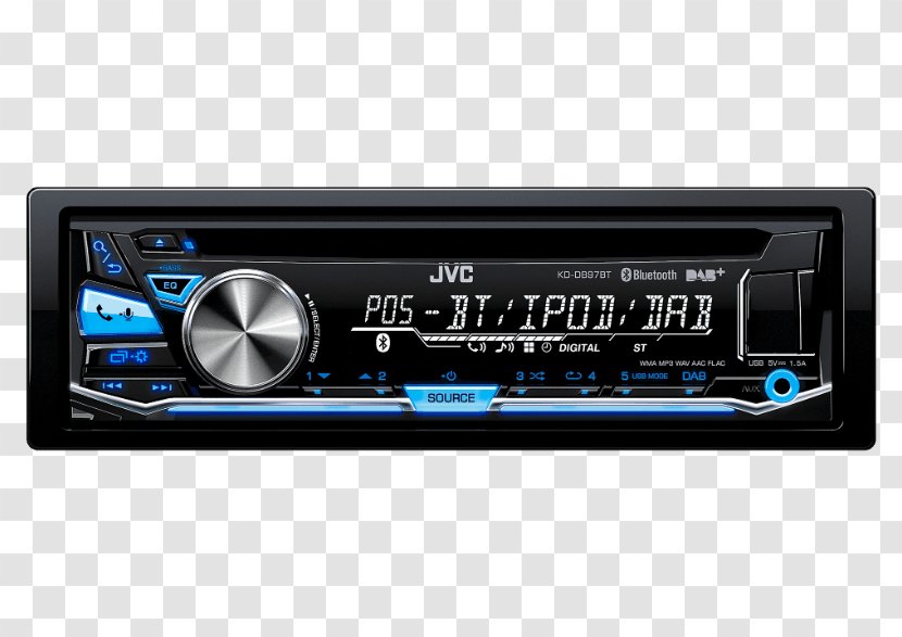 Car Vehicle Audio JVC - Sound - KD-X330BT Digital Media Receiver ISO 7736Car Transparent PNG