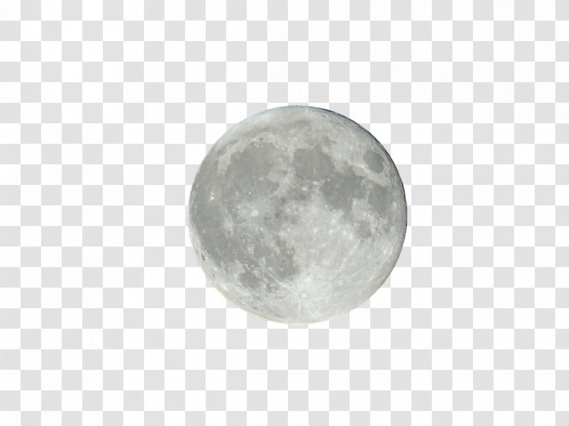 White Full Moon Blue Wallpaper - Monochrome Transparent PNG