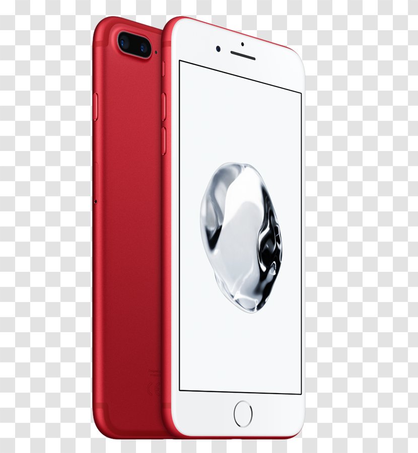 Telephone Apple Product Red 4G LTE - Portable Communications Device - Iphone 7 Transparent PNG