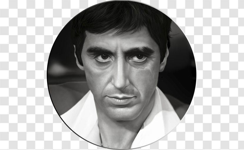 Al Pacino Tony Montana Scarface Portrait Drawing - Youtube Transparent PNG