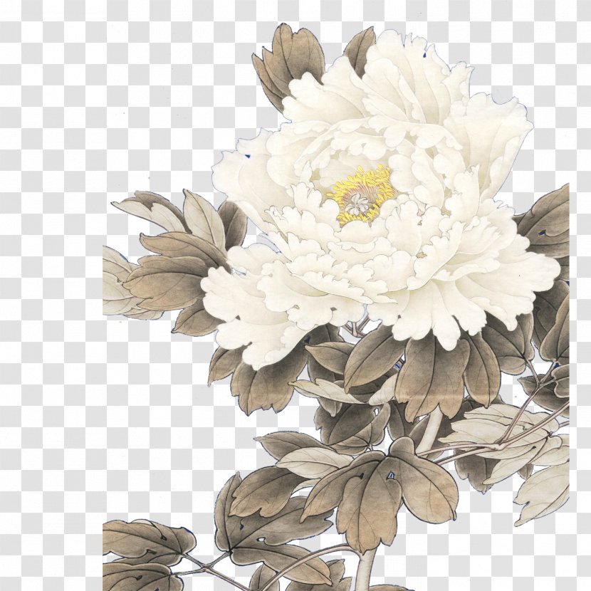 Moutan Peony Floral Design Icon - Cut Flowers Transparent PNG