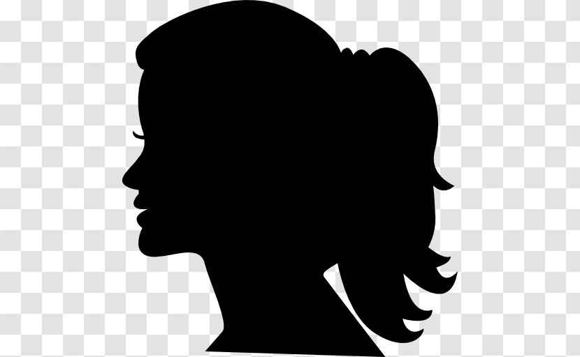 Silhouette Portrait Woman - Female - Women Hair Transparent PNG