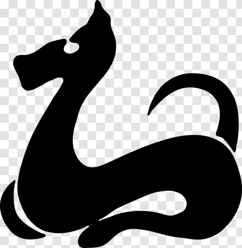 Dog Chinese Zodiac Symbol Clip Art - Monochrome Photography - TRIBAL ANIMAL Transparent PNG
