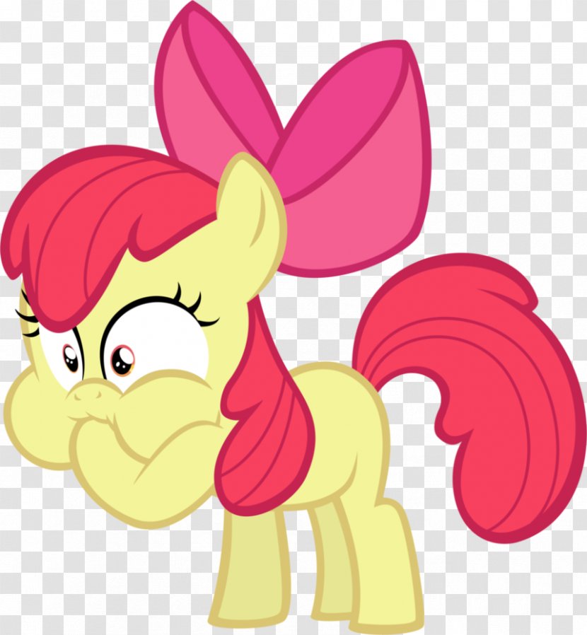 Pinkie Pie Sweetie Belle Rainbow Dash Pony Apple Bloom - Cartoon - Disgusted Face Emoticon Transparent PNG