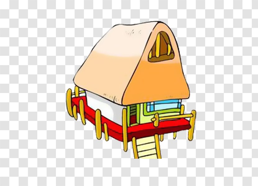 Cartoon Architecture House - Chinese Wind Yard Transparent PNG
