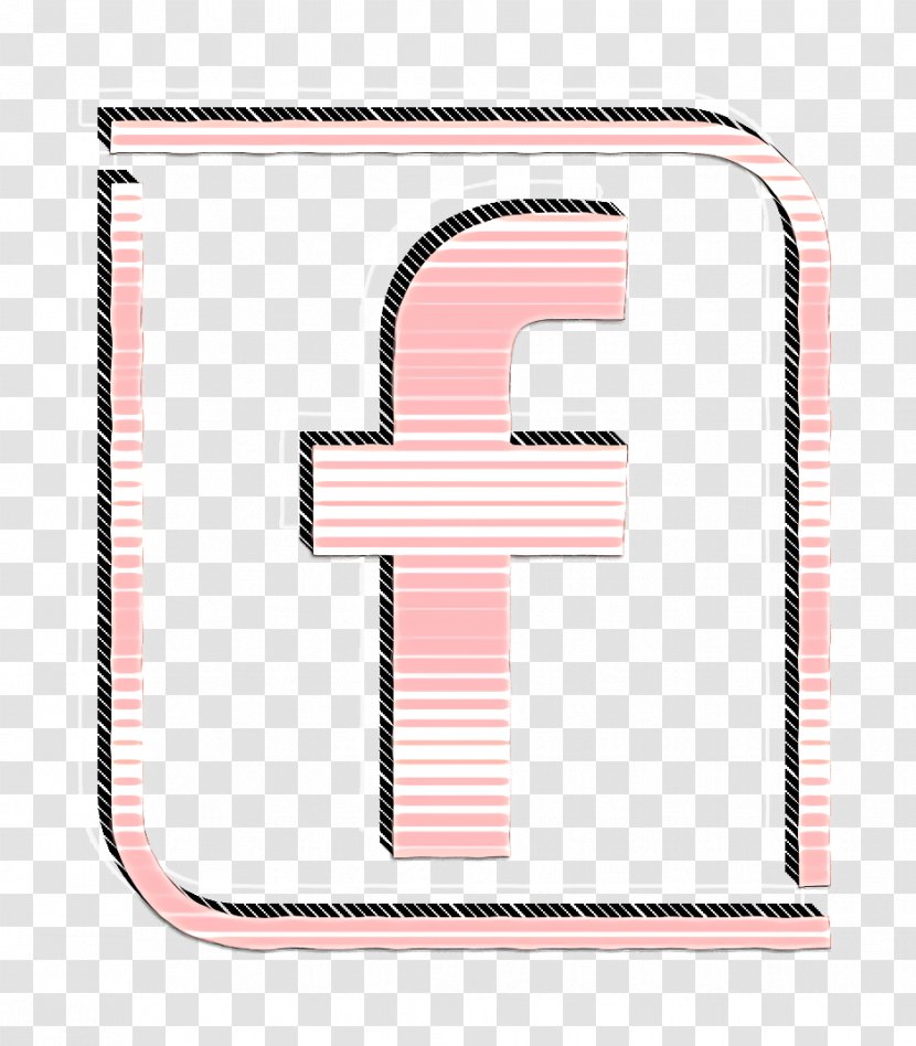 Facebook Icon Social - Pink - Cross Symbol Transparent PNG
