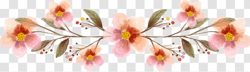 Cut Flowers Painting Set - Hand-painted Floral Decoration Transparent PNG