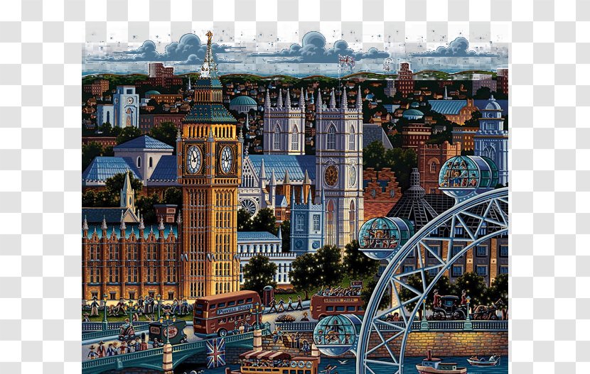 London Jigsaw Puzzles Amazon.com World Puzzle Championship Venice - Art - City Illustration Transparent PNG
